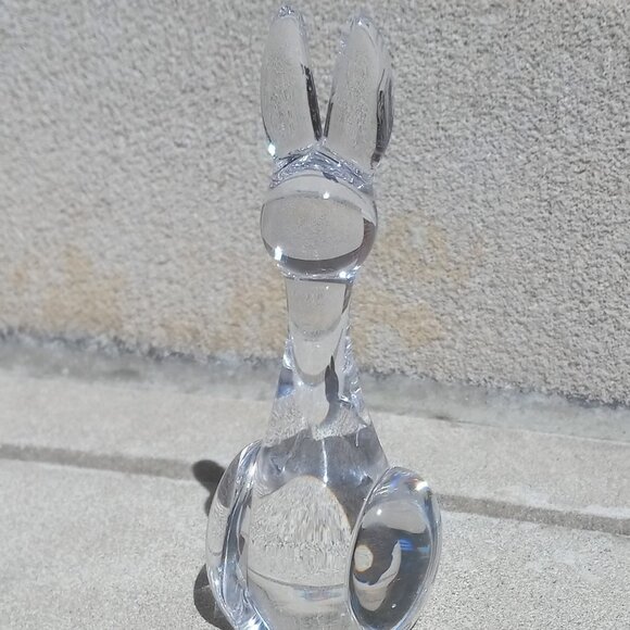 1950s Kosta Boda Crystal Figurine MCM Kangaroo Vicke Lindstrand - Picture 1 of 10